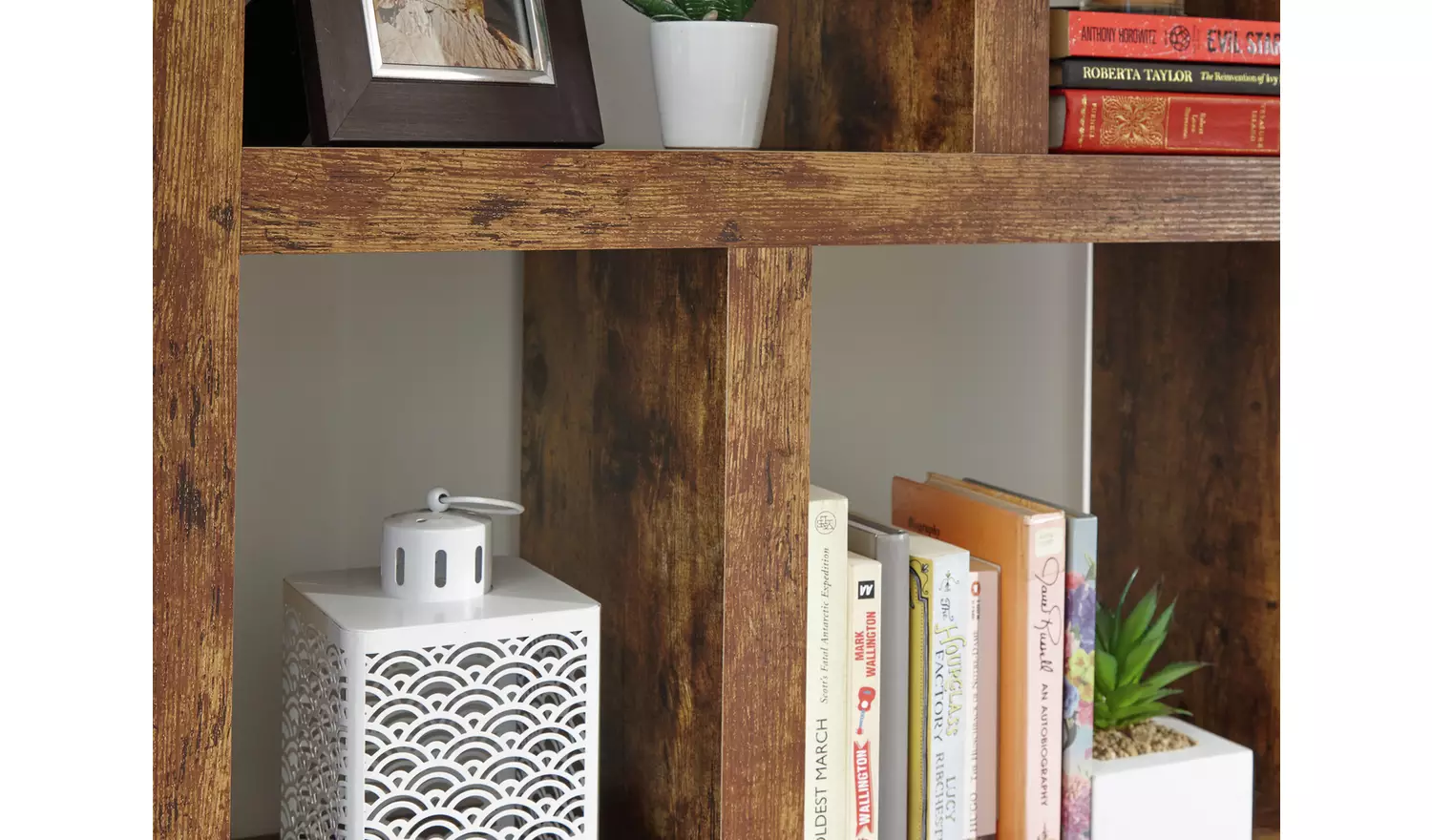 GFW Jakarta Wood Shelving Unit - Dark Wood