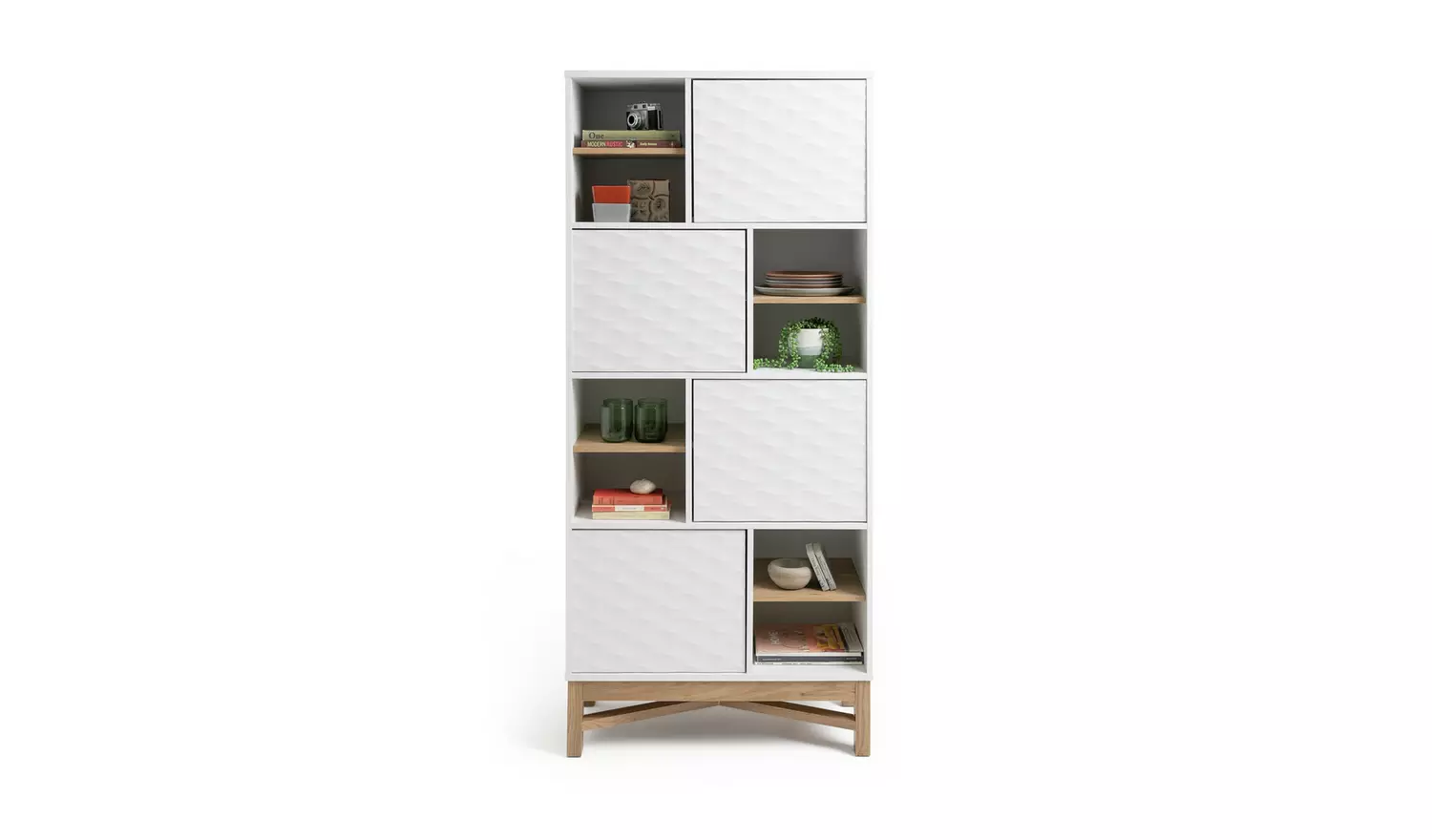 Habitat Zander Tall Shelving Unit - Two Tone