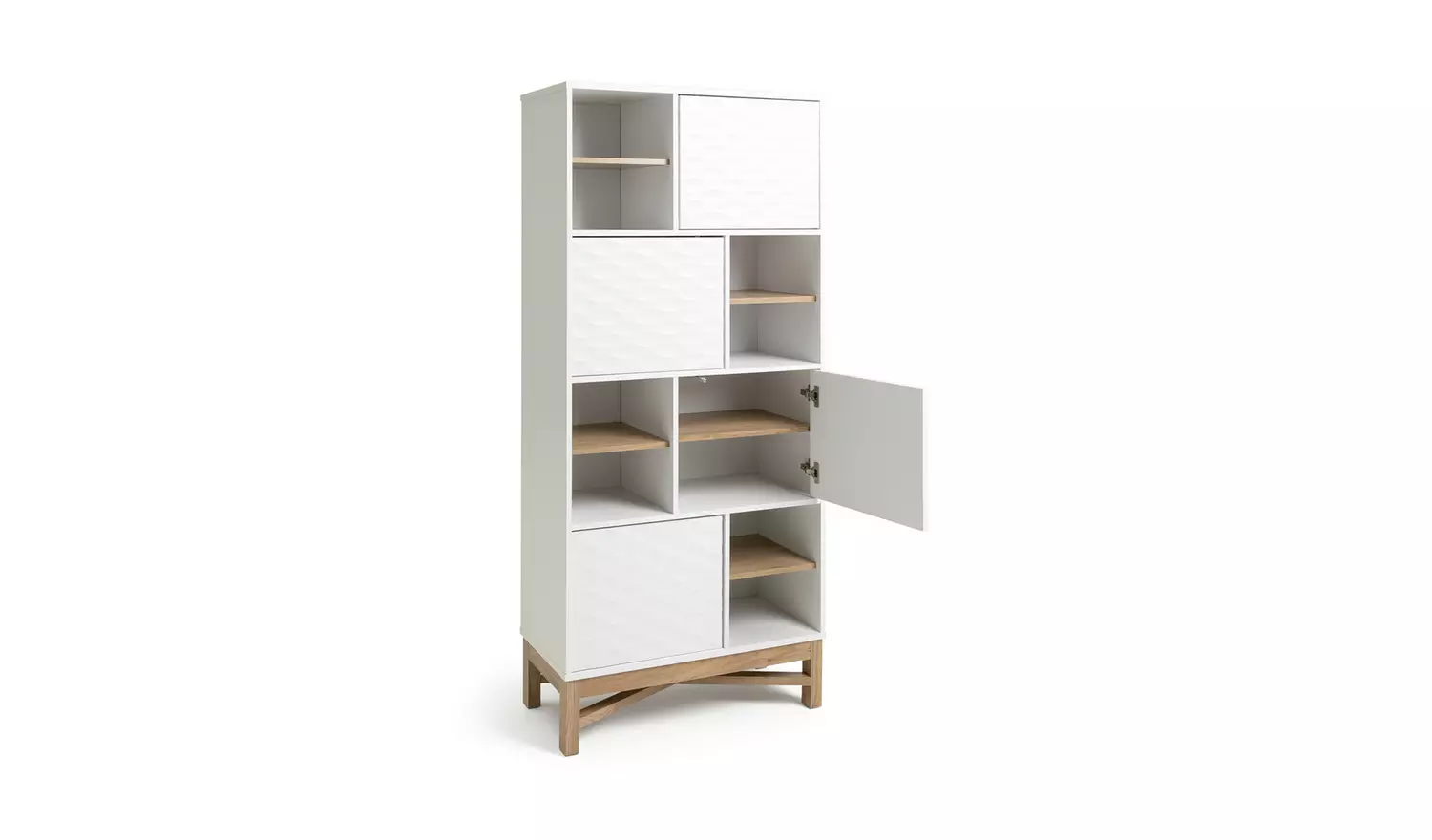 Habitat Zander Tall Shelving Unit - Two Tone