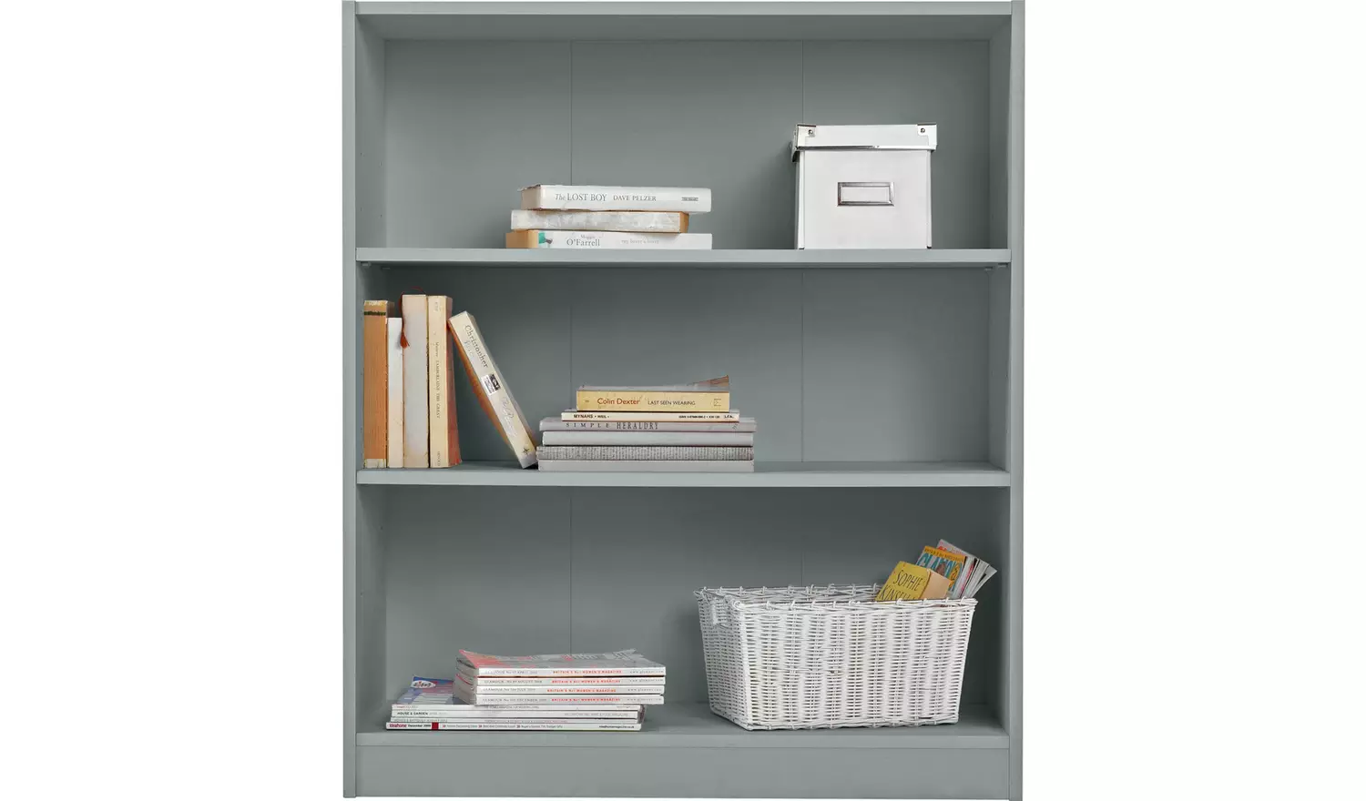 Argos Home Maine Short Bookcase - Grey
