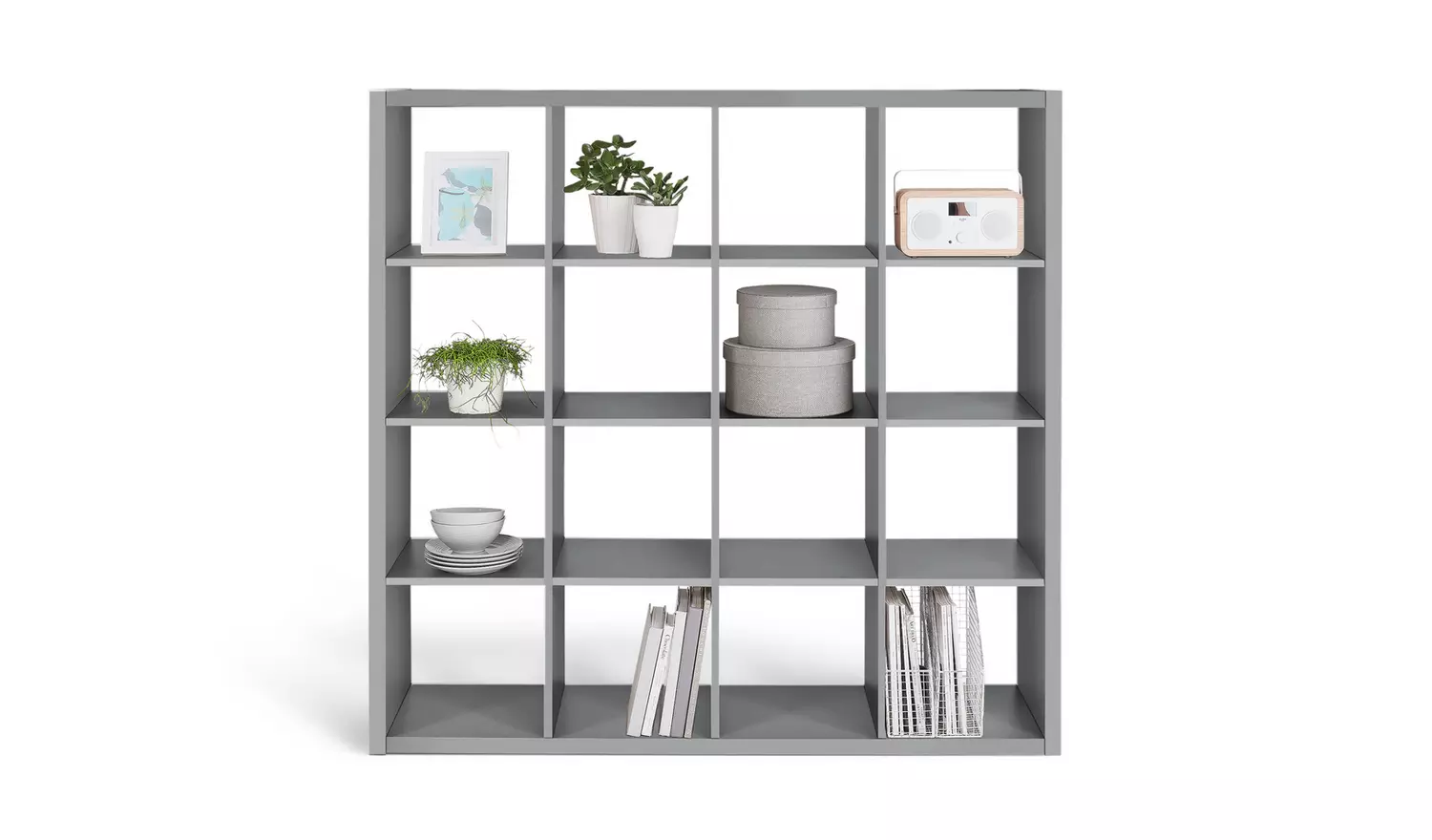 Habitat Squares Plus 16 Cube Storage Unit - Grey