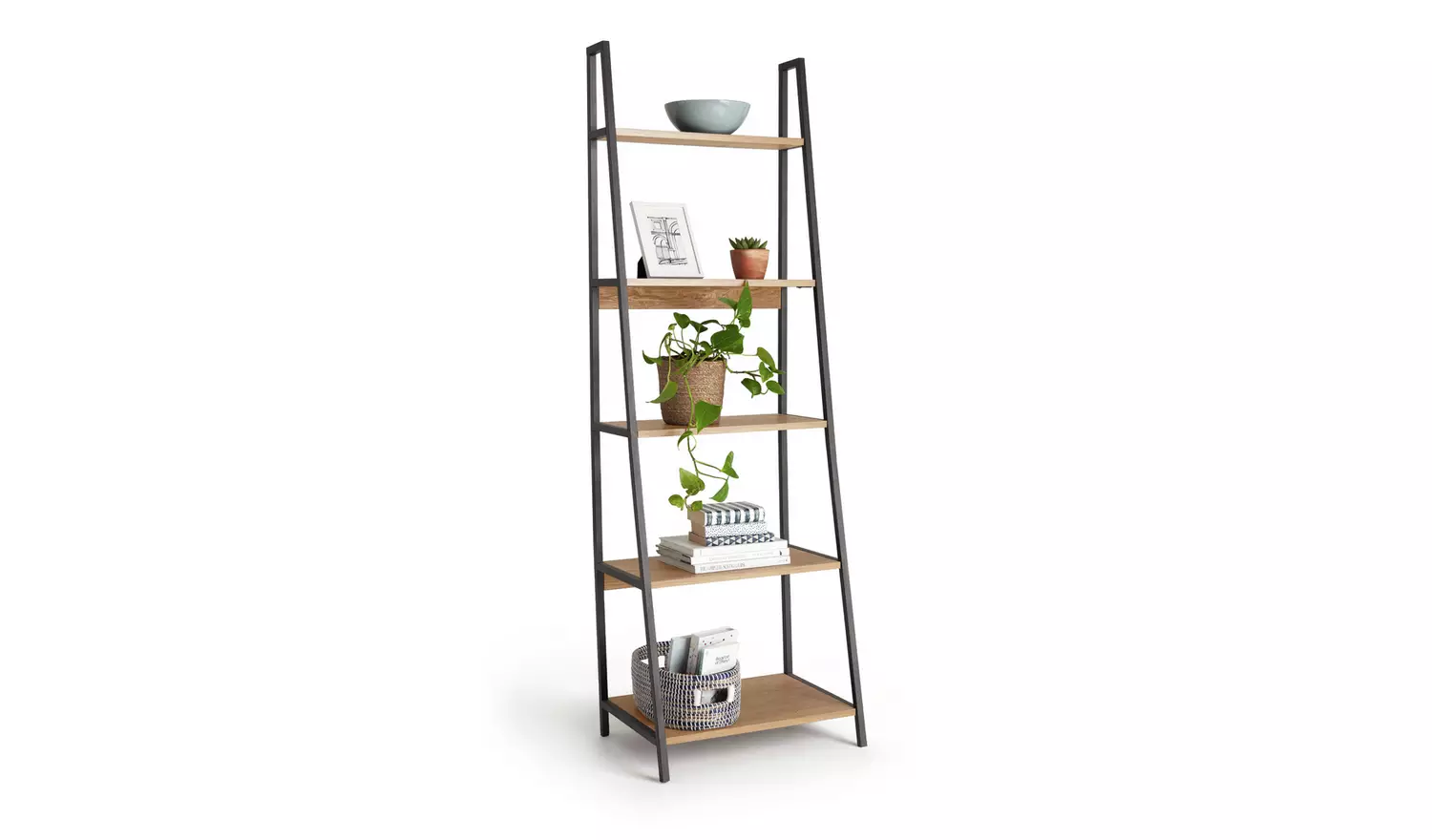 Habitat Nomad Ladder Shelf - Oak Effect