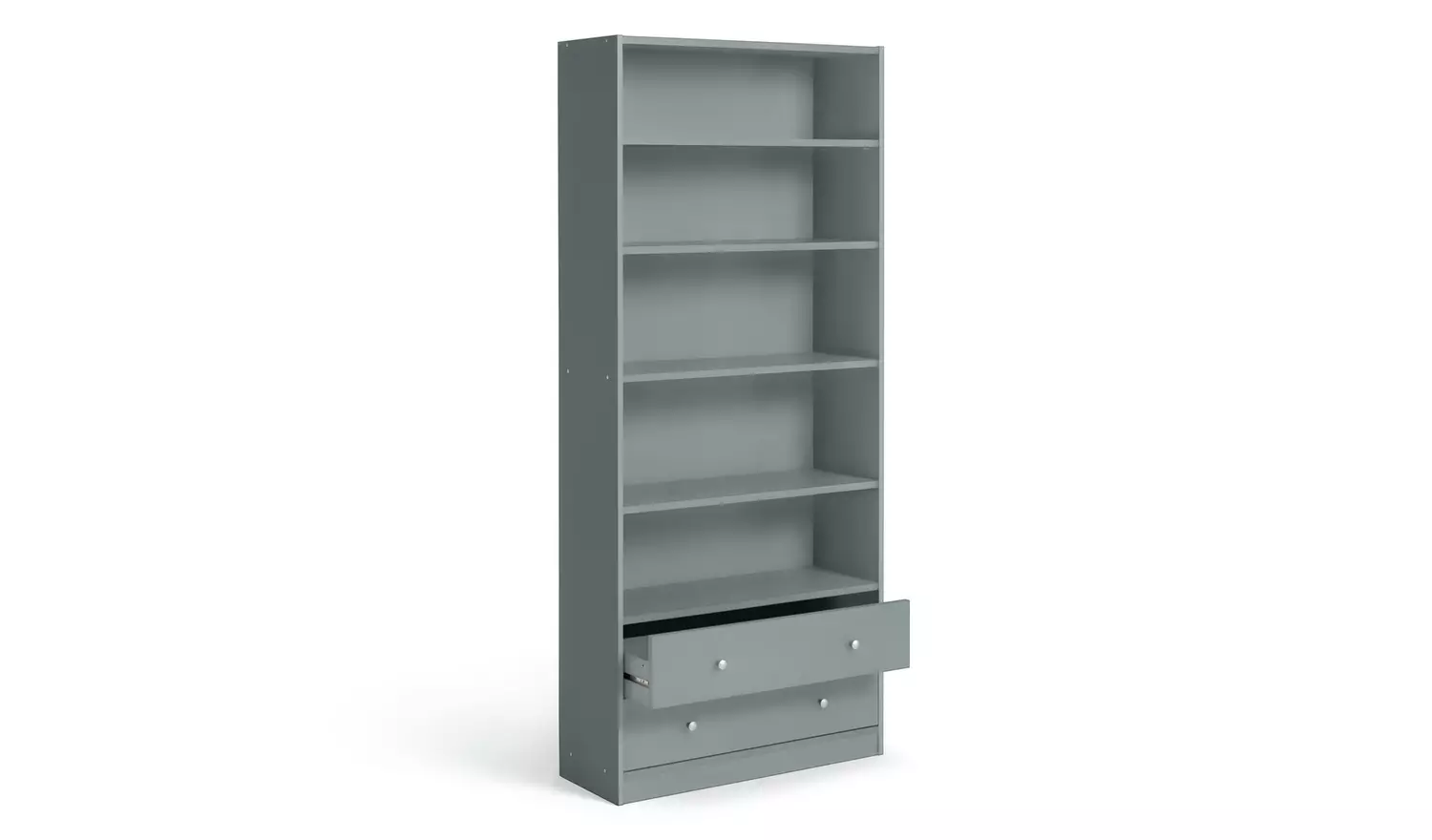 Argos Home Maine 2 Drawer Bookcase - Grey