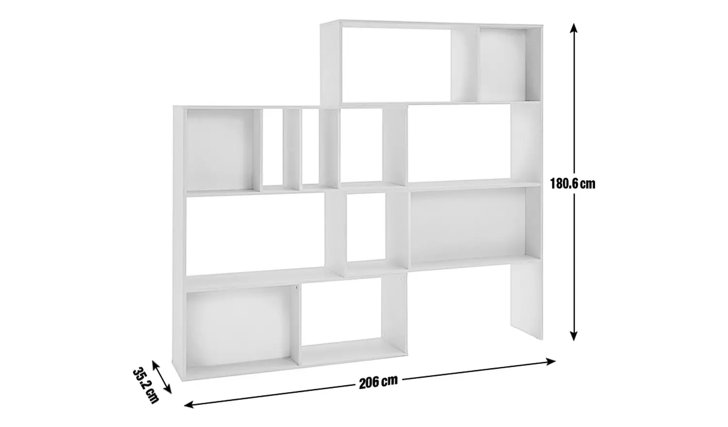 Habitat Extendable Wide Shelving Unit - Oak