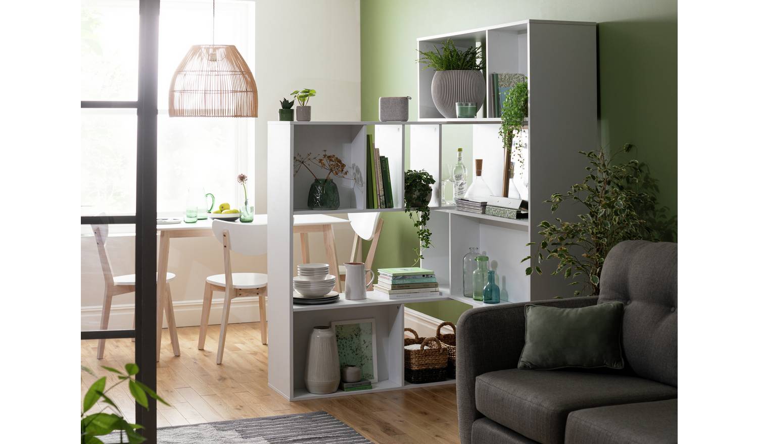 Habitat Extendable Wide Shelving Unit - White