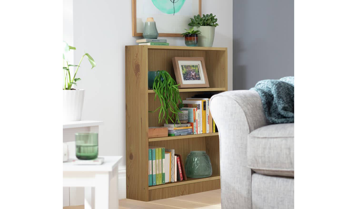 Argos Home Apley Short Bookcase - Oak Effect
