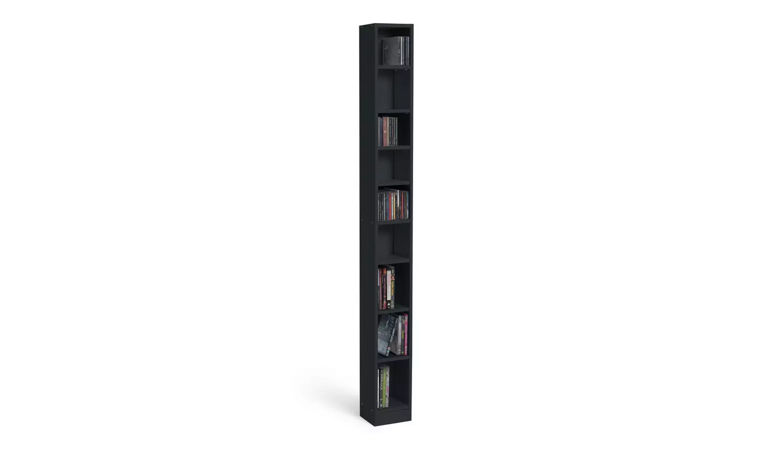 Argos Home Maine Tall CD and DVD Storage unit - Black