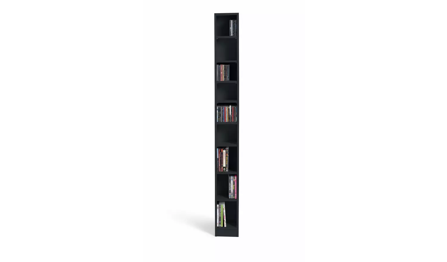 Argos Home Maine Tall CD and DVD Storage unit - Black