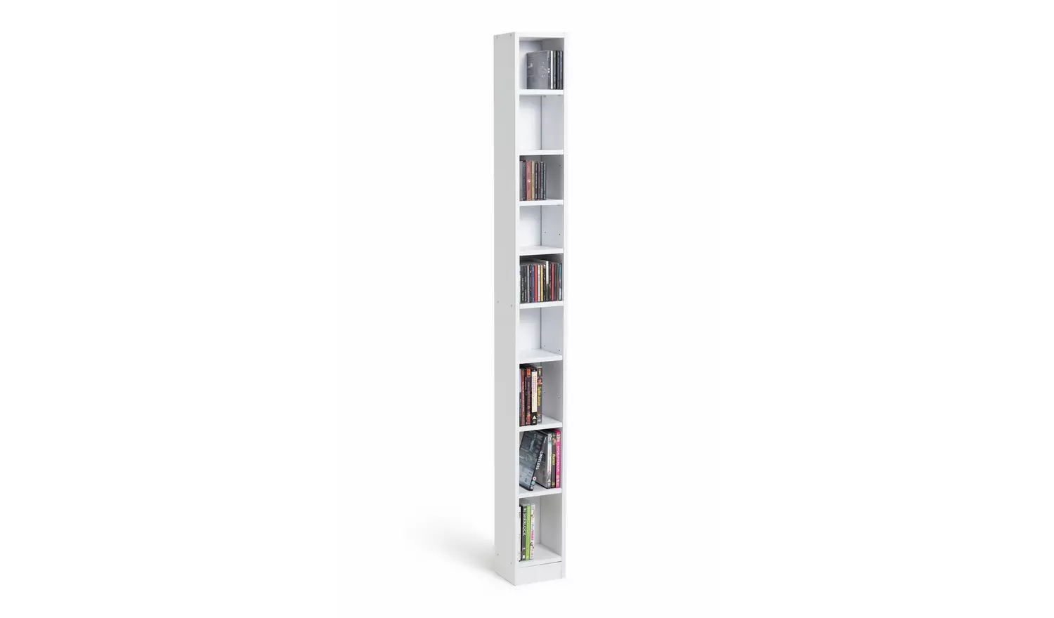 Argos Home Maine Tall CD and DVD Storage unit - White