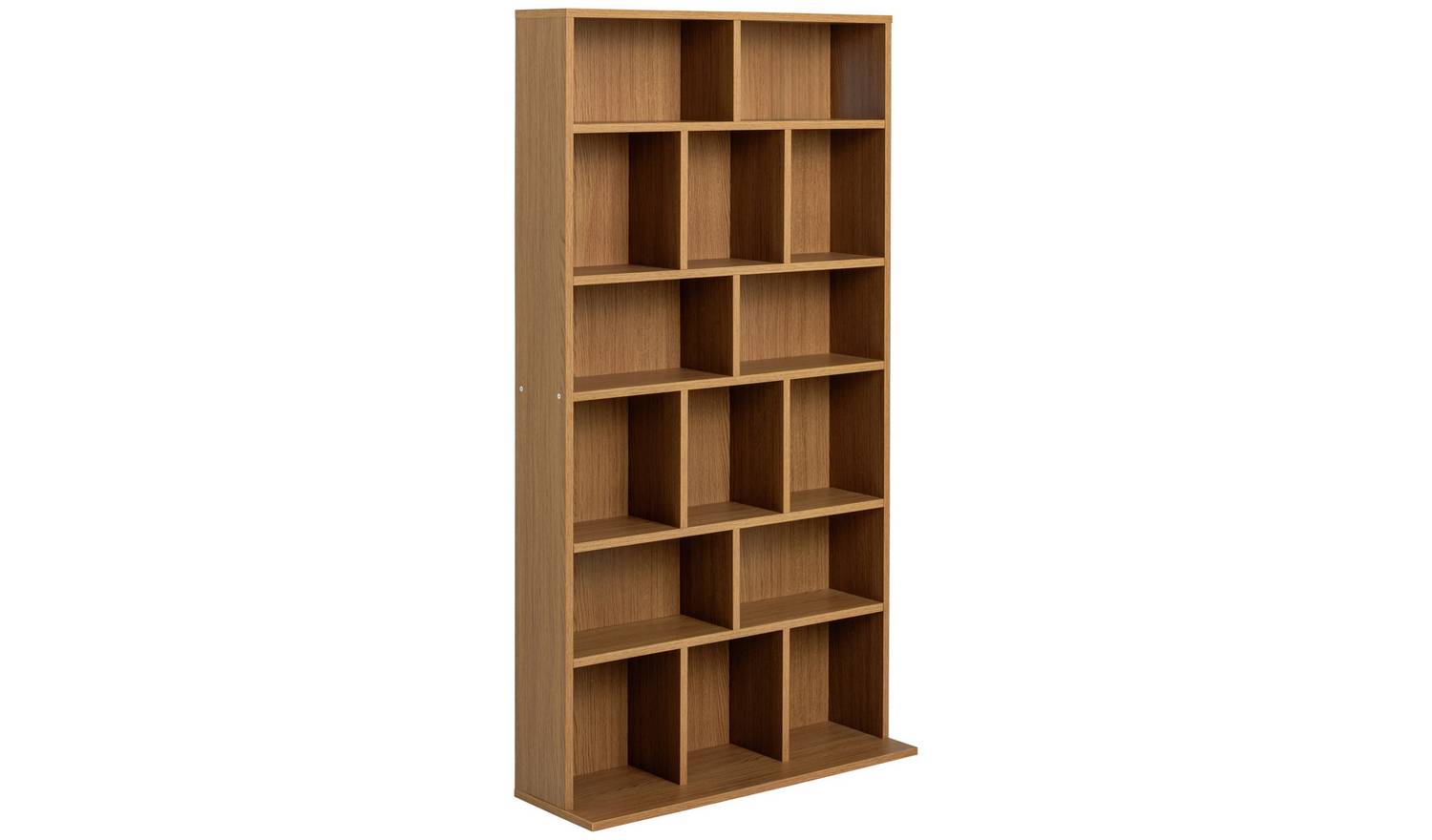 Argos Home Wide CD and DVD Unit - Oak Effect
