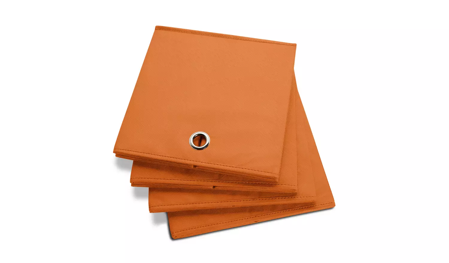 Argos Home Set of 4 Squares Boxes - Orange