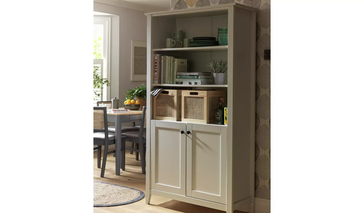 Habitat Set of 2 Rattan Square Boxes - Natural