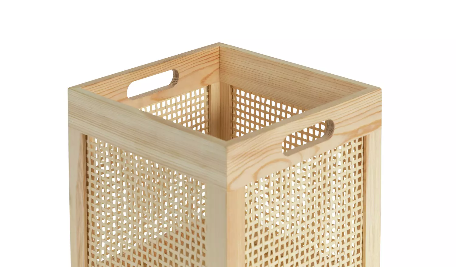 Habitat Set of 2 Rattan Square Boxes - Natural