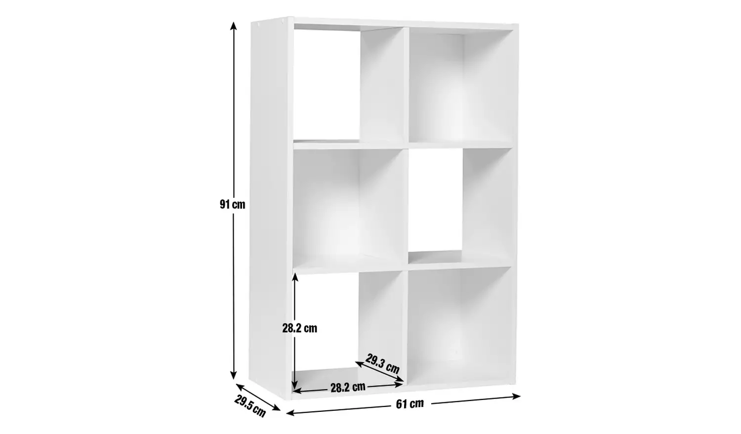 Argos Home Squares 6 Cube Storage Unit - Dark Grey