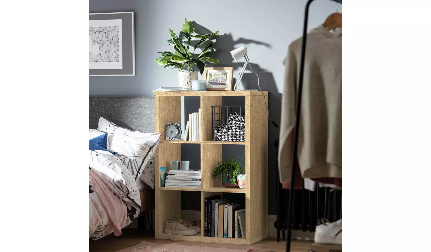 Habitat Squares Plus 6 Cube Storage Unit - Dark Oak