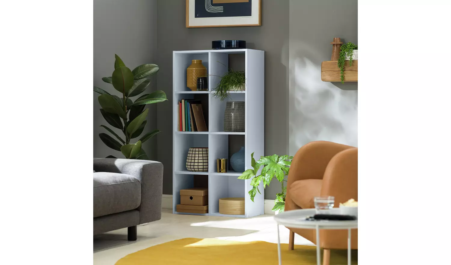 Argos Home Squares 8 Cube Storage Unit - Grey