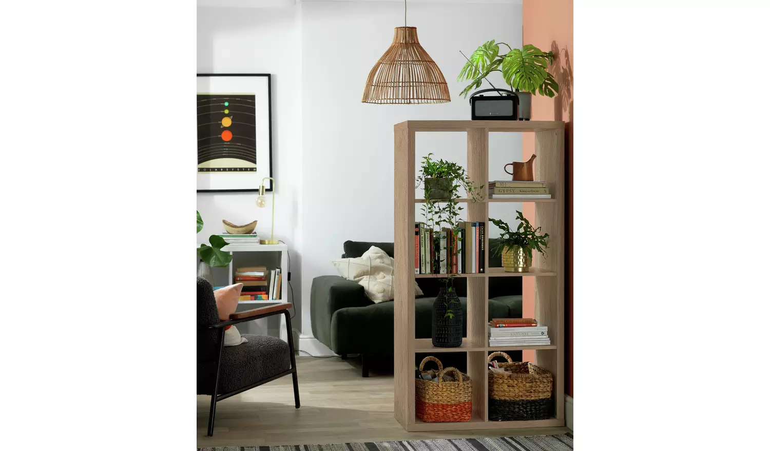 Habitat Squares Plus 8 Cube Storage Unit - Dark Oak