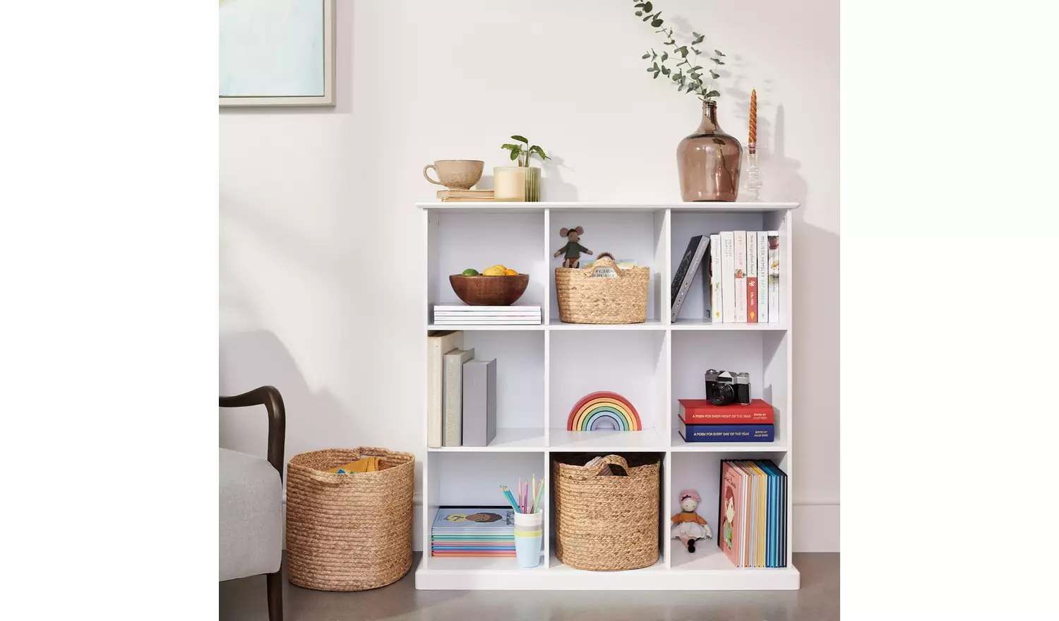 Great Little Trading Company Abbeville Cube Storage - White