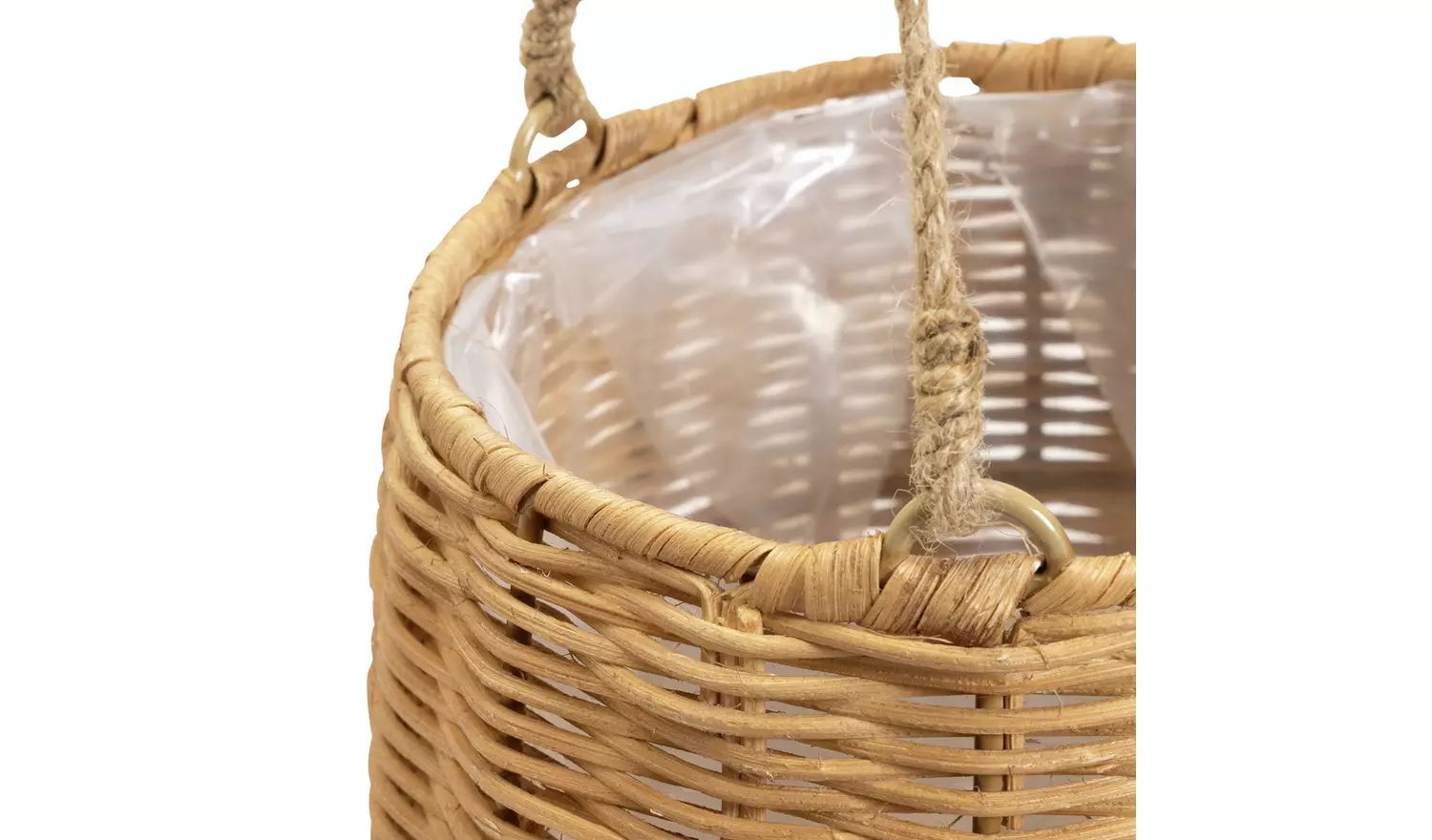 Habitat Rattan Hanging Basket - Natural