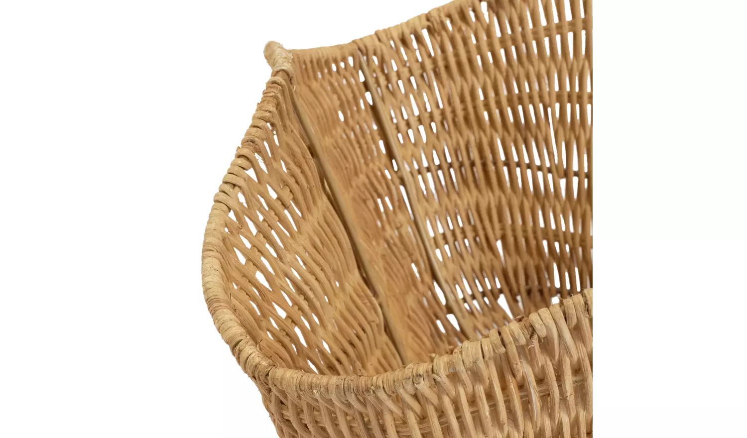 Habitat Rattan Wave Storage Basket - Natural