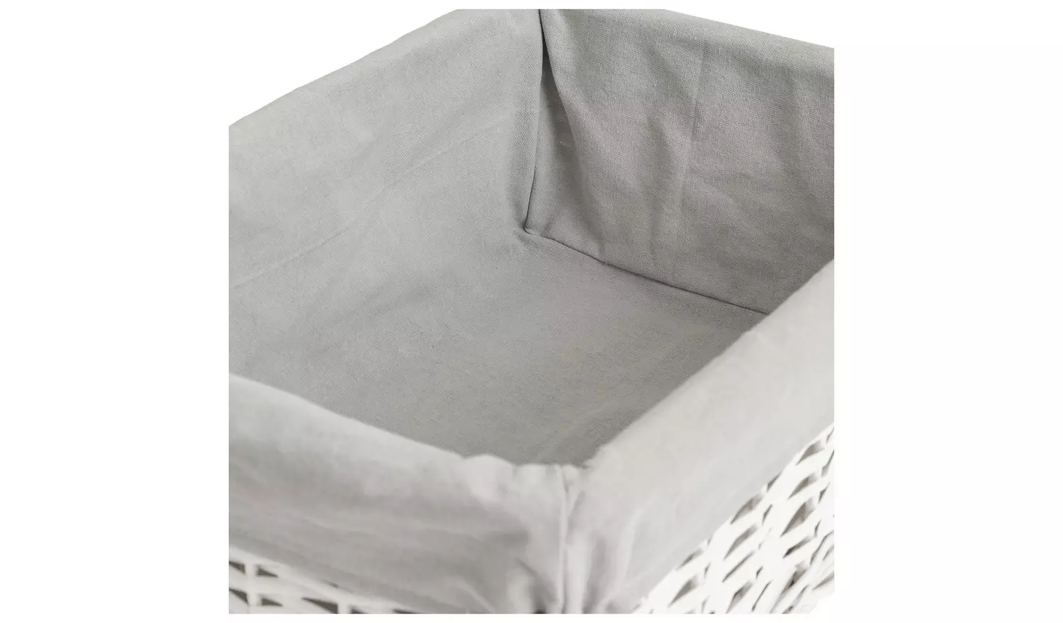 Habitat Pack of 3 Wicker Storage Basket - White