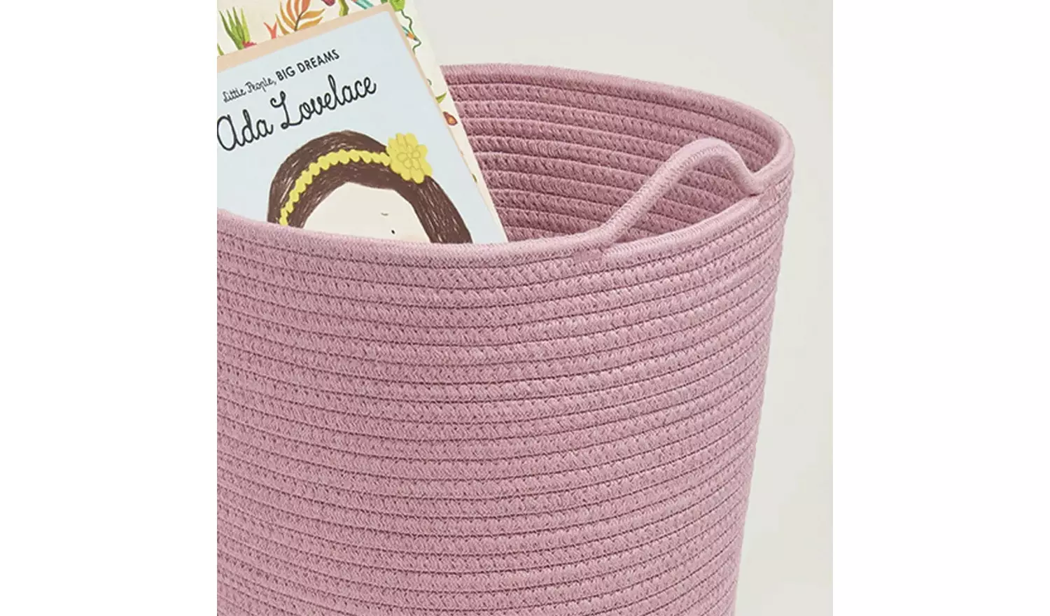 Great Little Trading Company Rope Storage Basket - Rose Pink