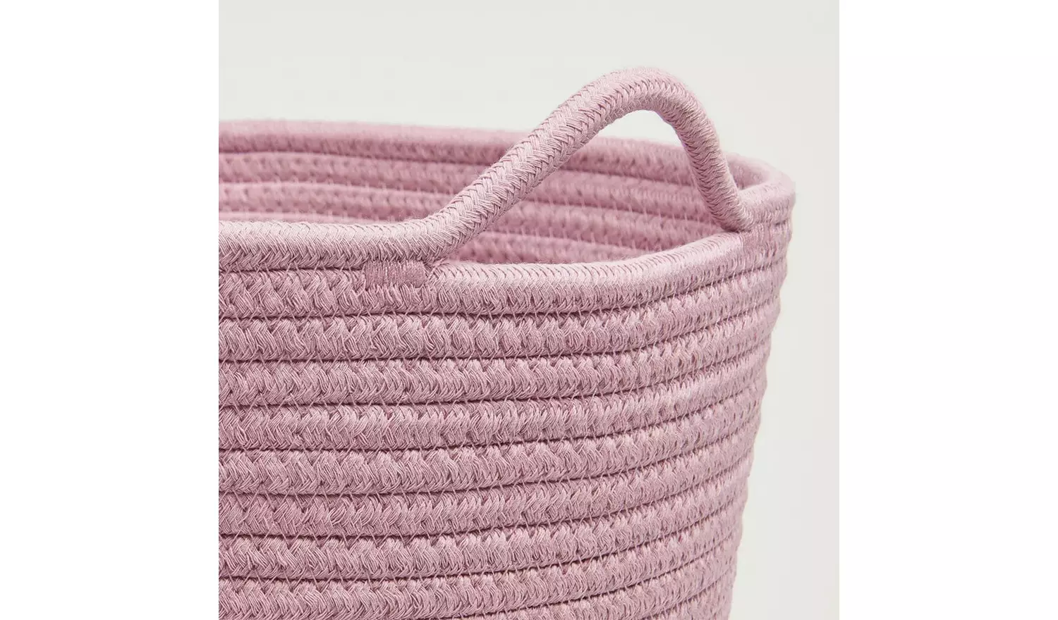 Great Little Trading Company Rope Storage Basket - Rose Pink