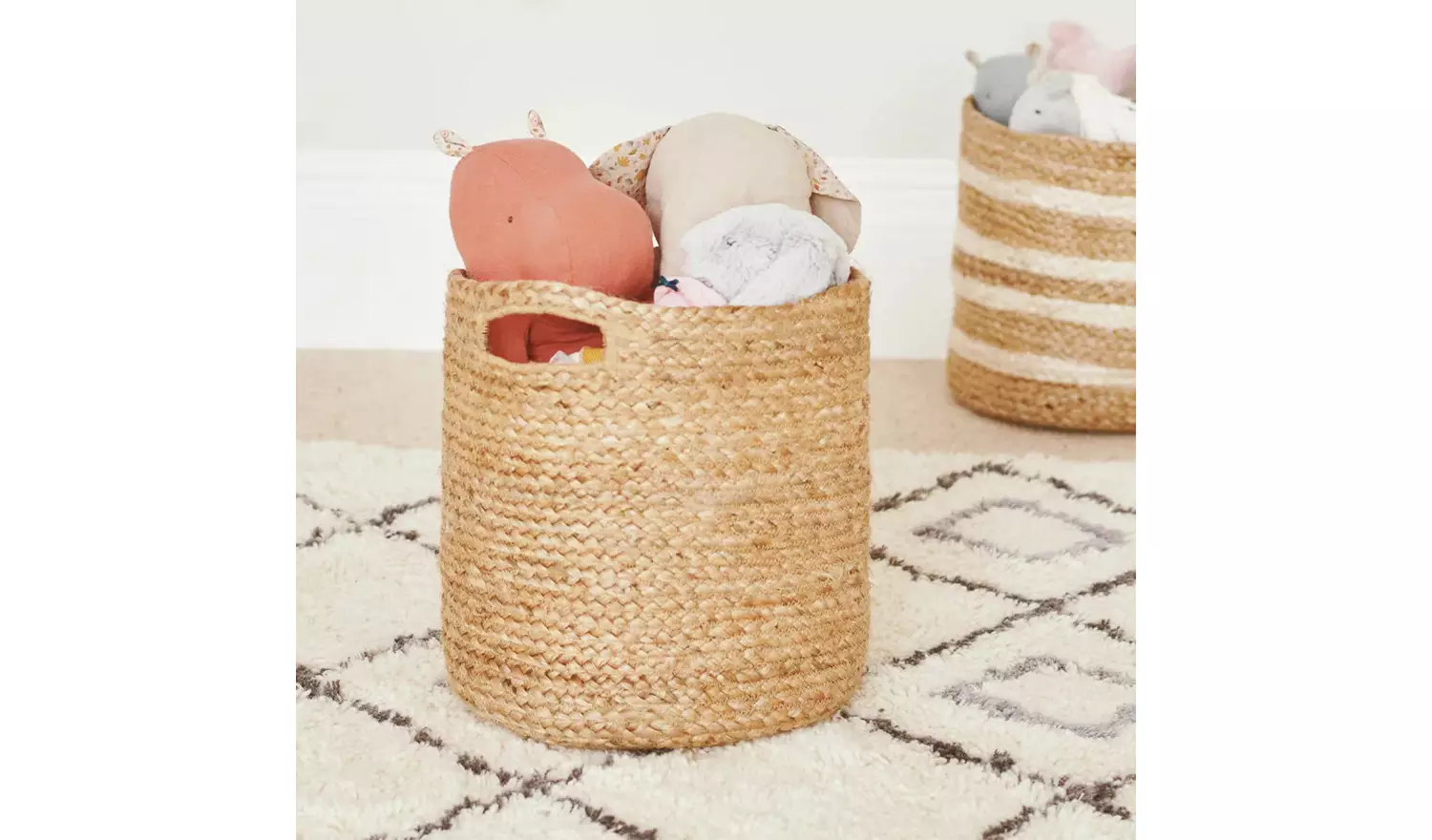 Great Little Trading Company Jute Storage Basket - Natural