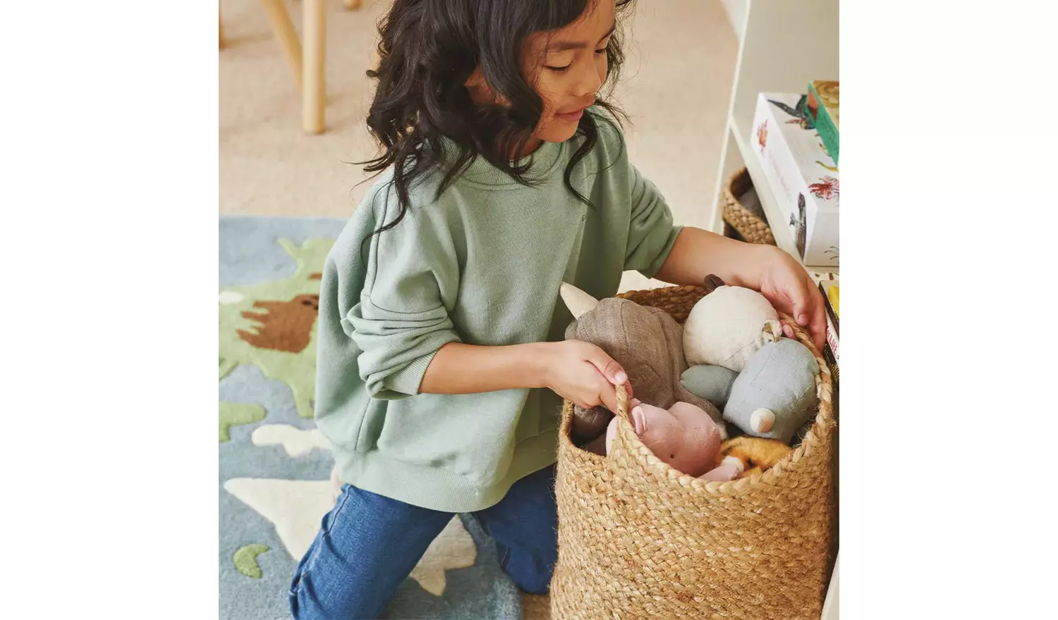 Great Little Trading Company Jute Storage Basket - Natural