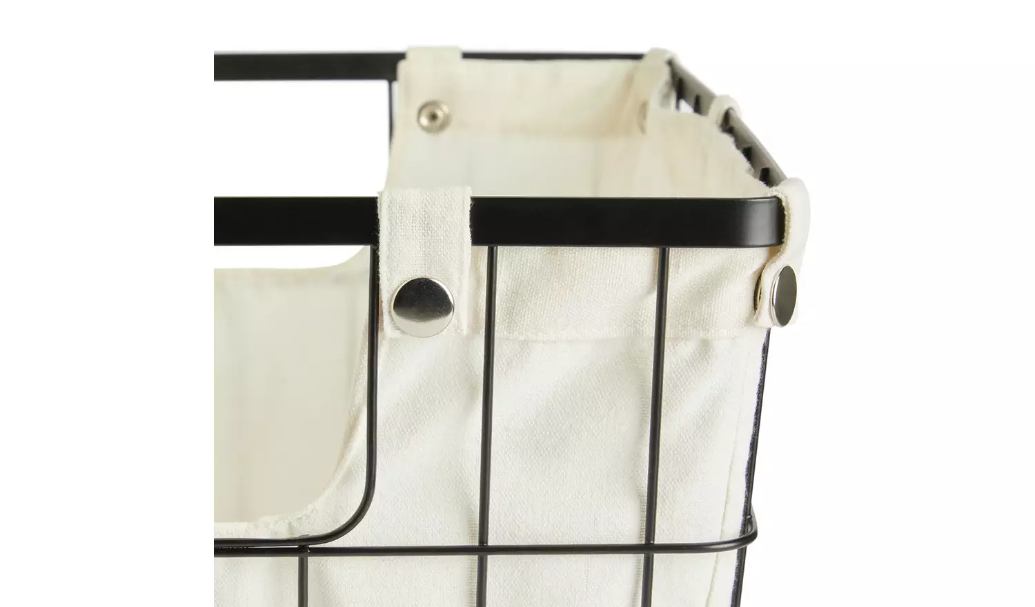 Habitat 36 Litre Industrial Wire Storage Basket - White