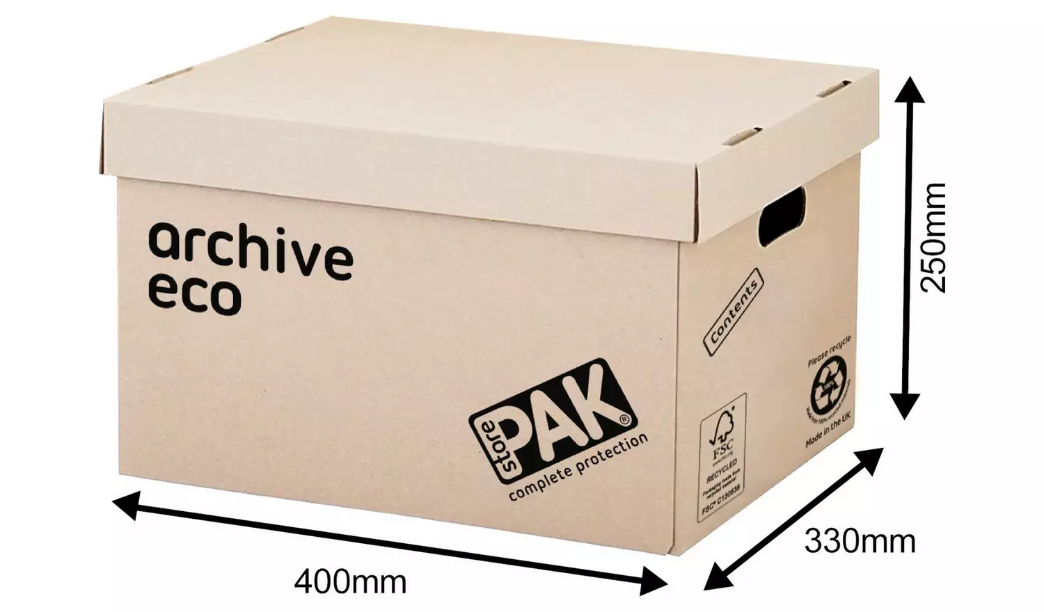 StorePAK Eco Archive Storage Boxes With Lid - Set of 5