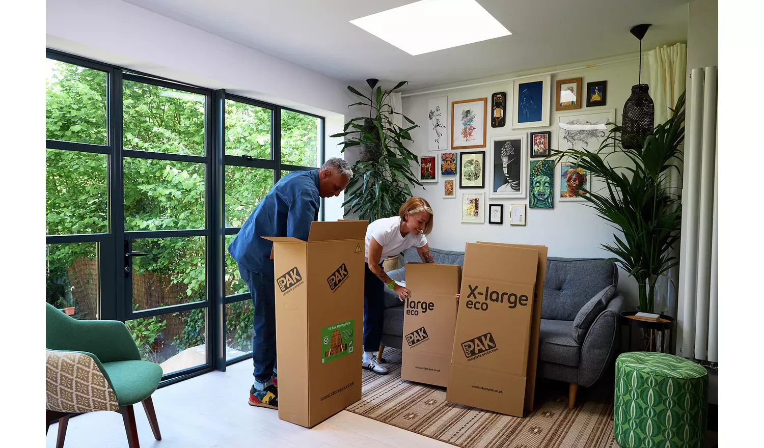 StorePAK Eco Moving House Cardboard Storage Boxes- Set of 15