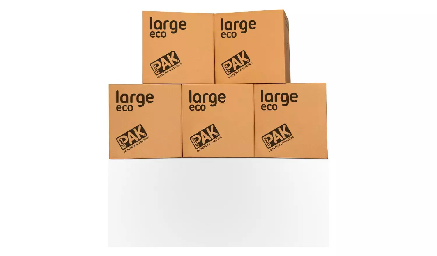 StorePAK Large Eco Cardboard Storage Boxes - Set of 5