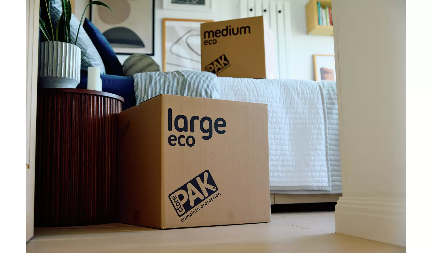 StorePAK Large Eco Cardboard Storage Boxes - Set of 5