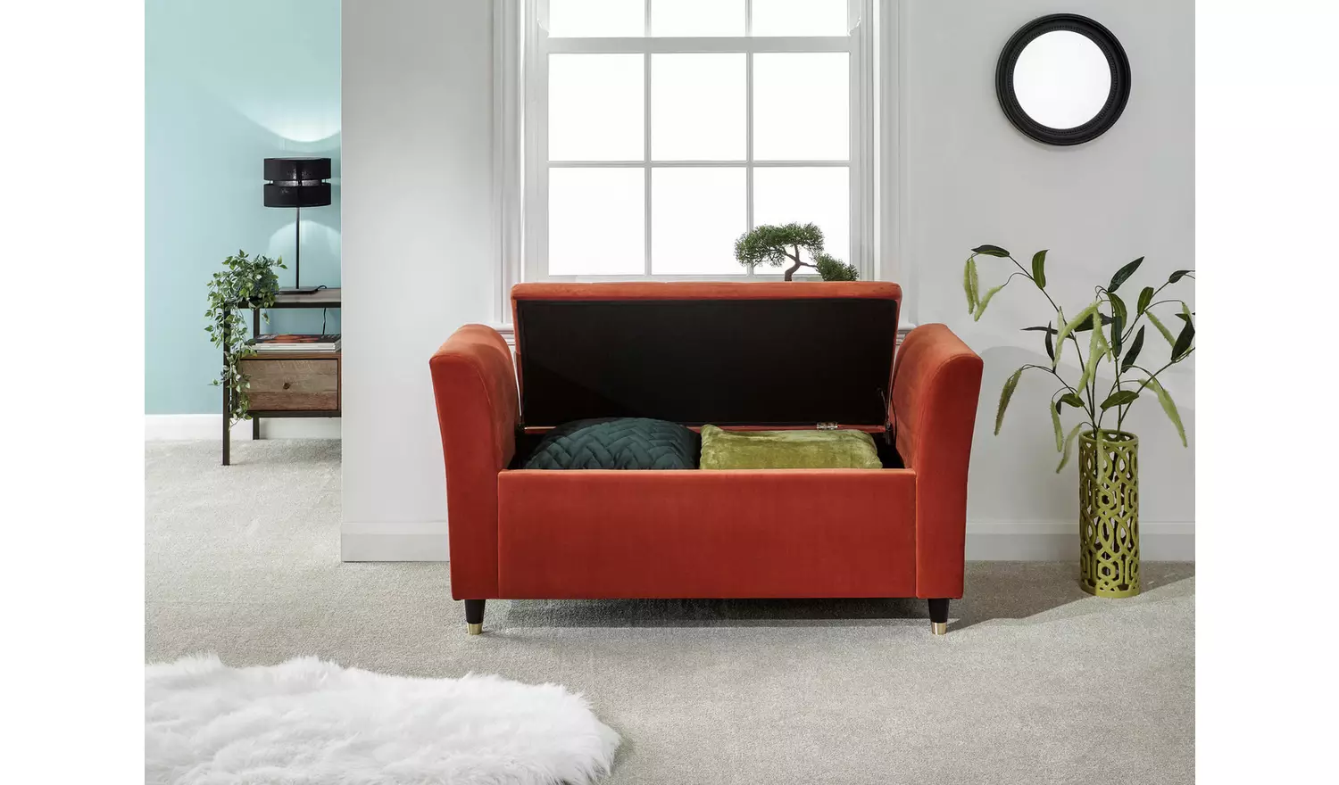 GFW Genoa Window Fabric Seat - Russet