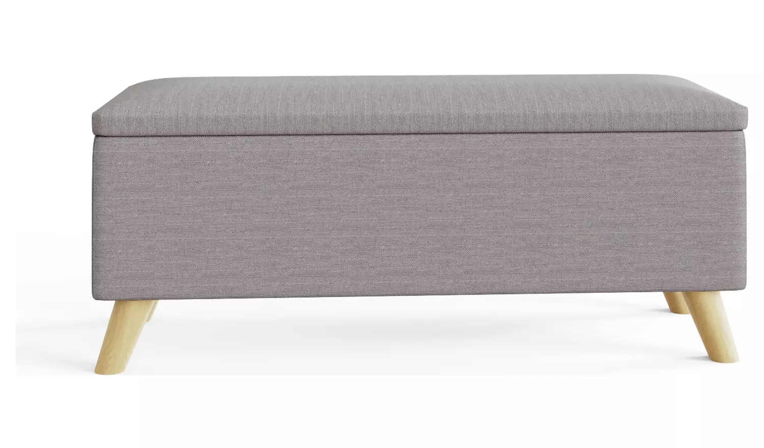 GFW Secreto Fabric Ottoman - Light Grey