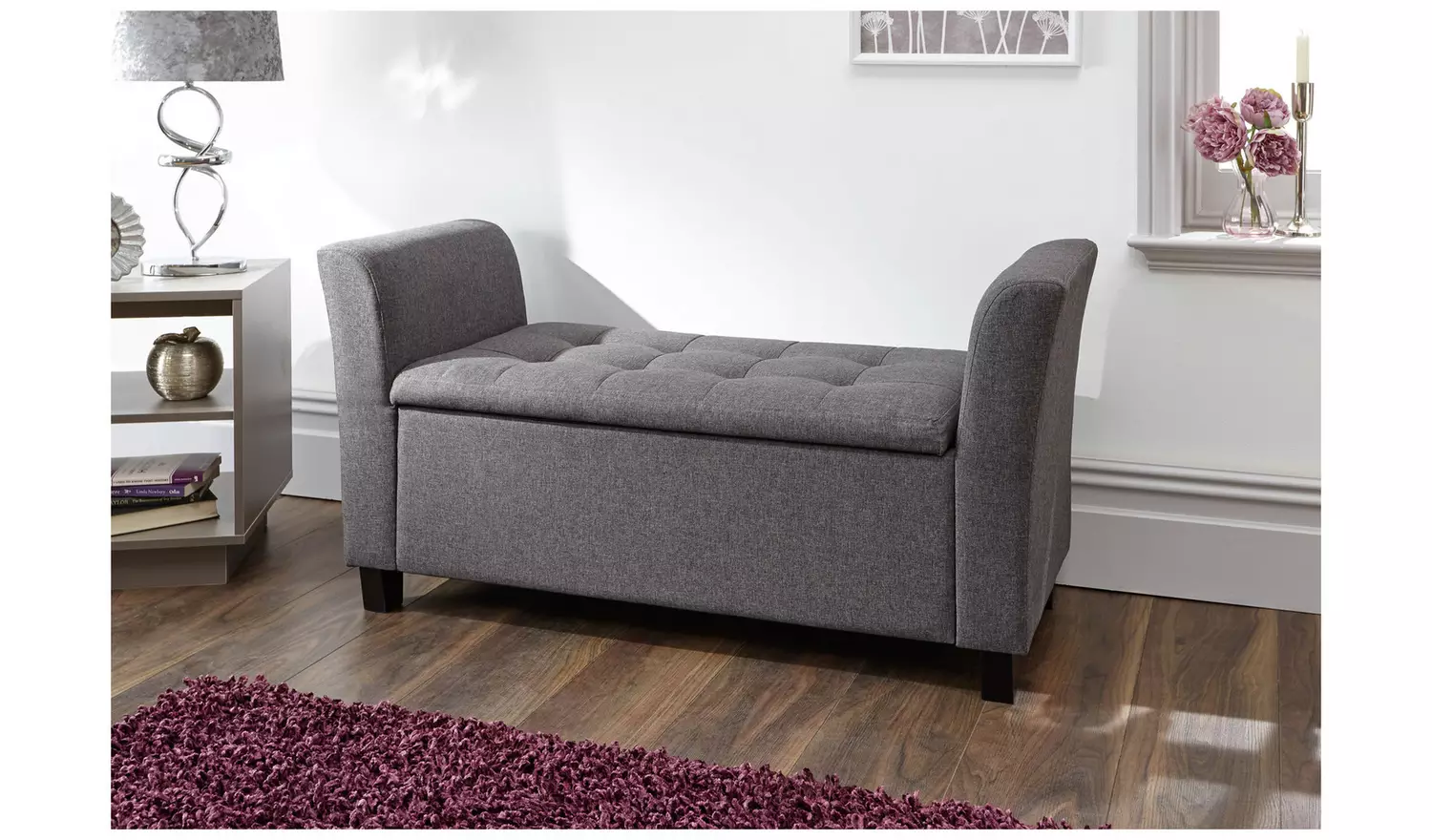 GFW Verona Window Fabric Seat - Charcoal