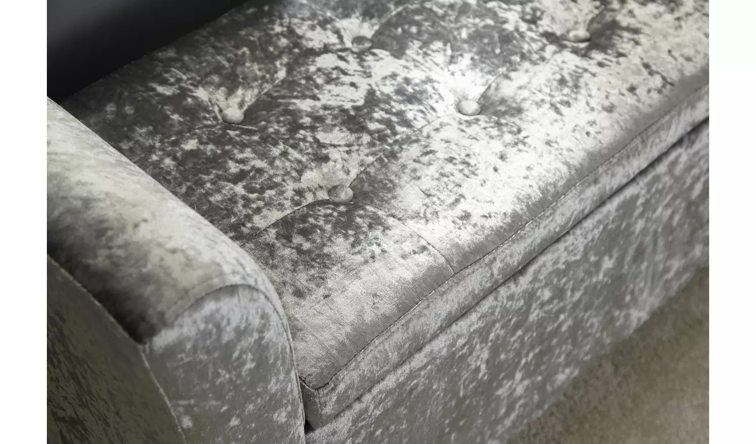 GFW Verona Window Velvet Seat - Grey