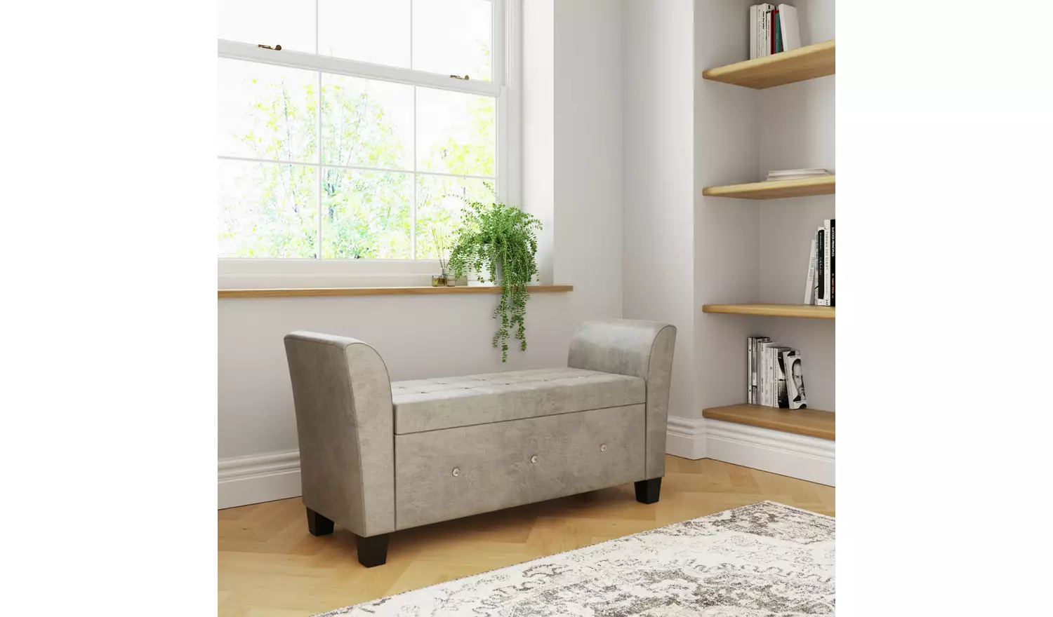 GFW Verona Window Fabric Seat - Silver