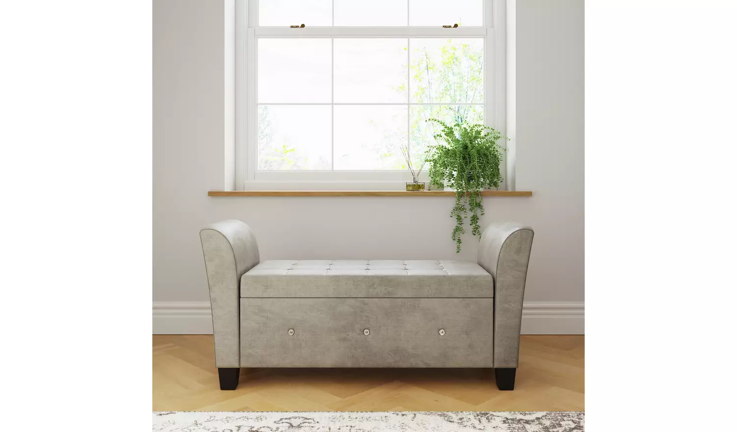 GFW Verona Window Fabric Seat - Silver