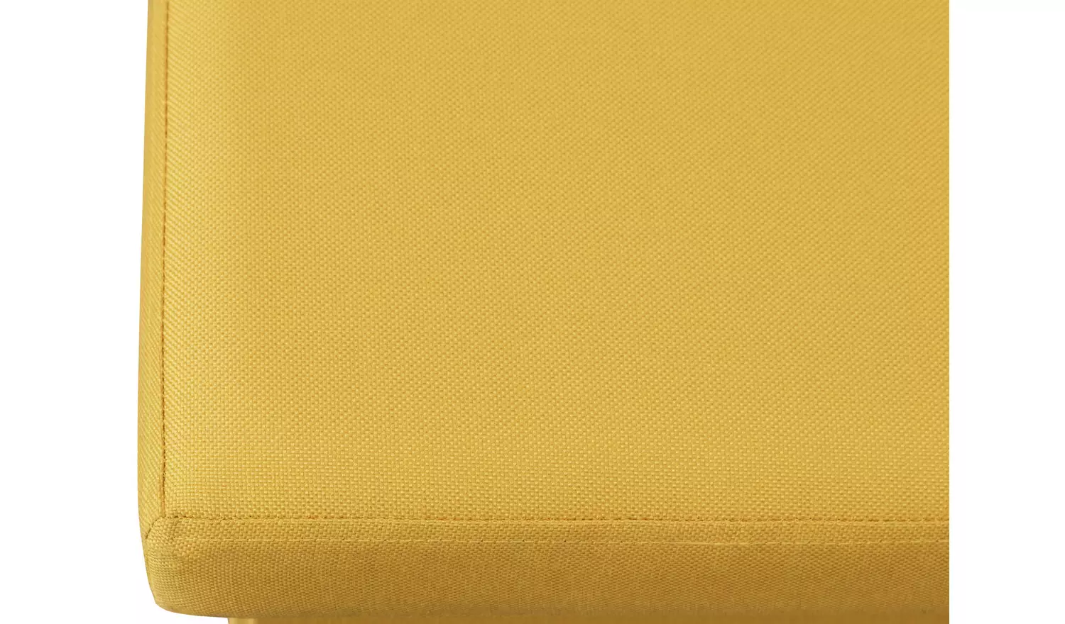 Argos Home Medium Fabric Ottoman - Mustard