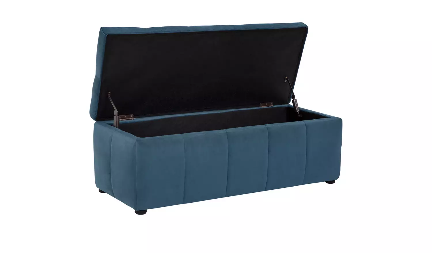 Argos Home Maisie Velvet Large Storage Ottoman - Blue