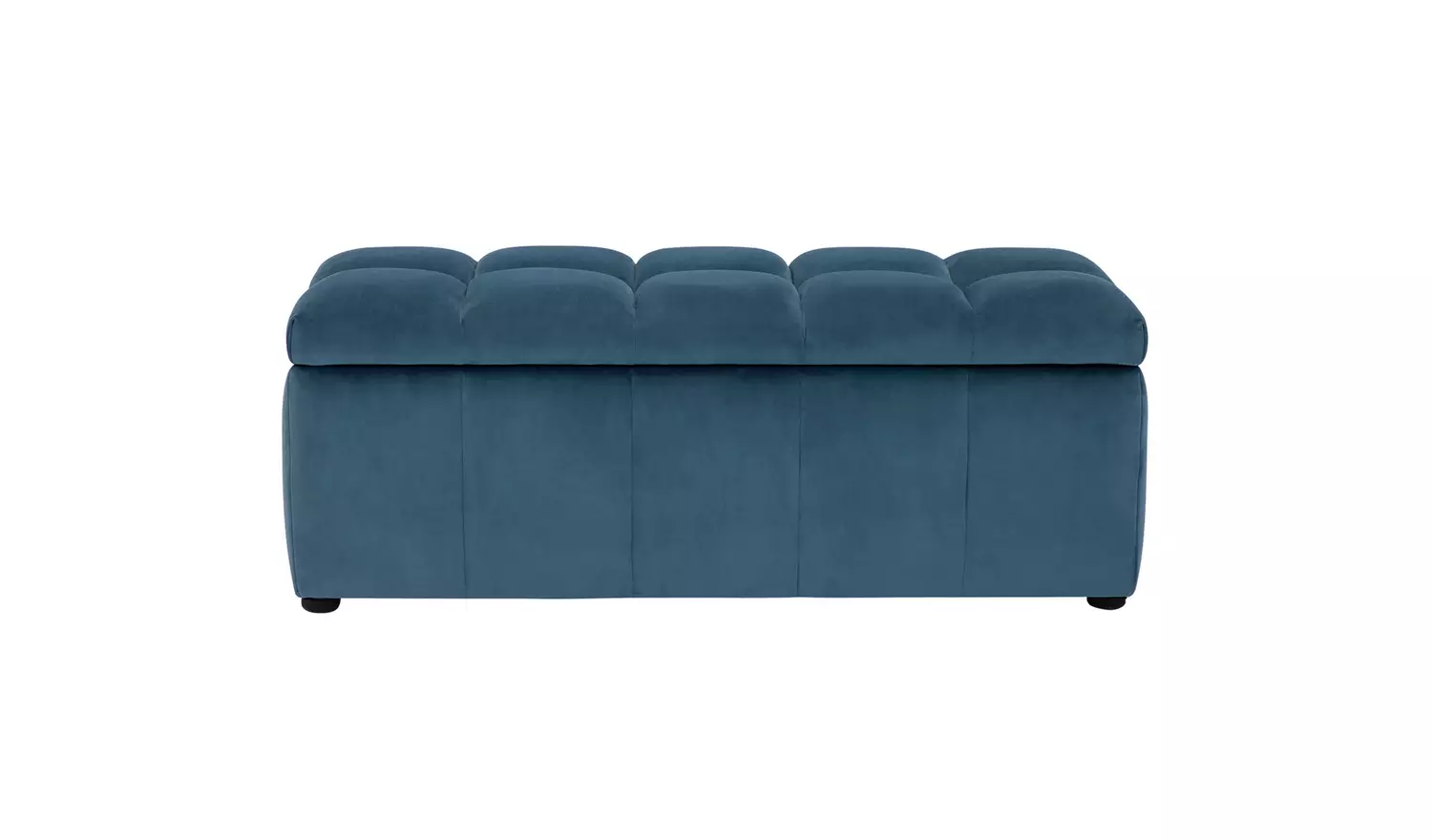 Argos Home Maisie Velvet Large Storage Ottoman - Blue