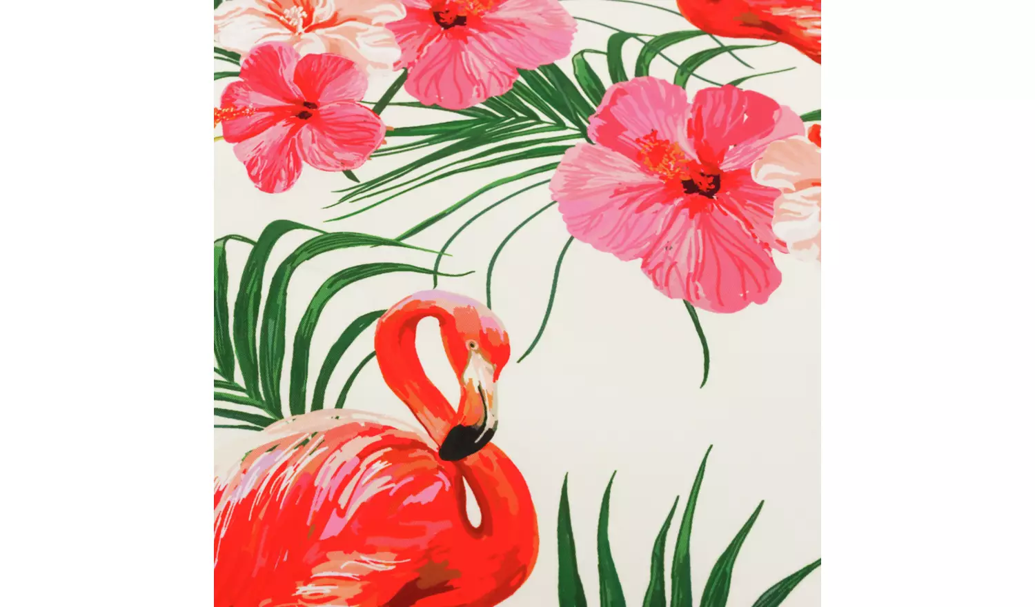 Streetwize Flamingo and Palm Tree Pattern Ottoman