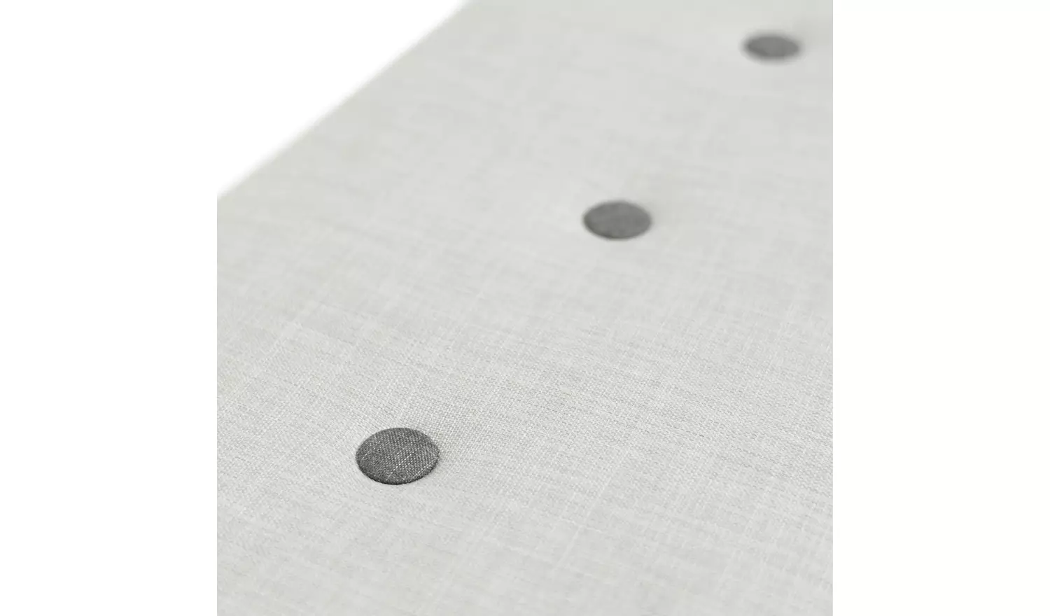 Habitat Aspen Fabric Storage Ottoman - Light Grey