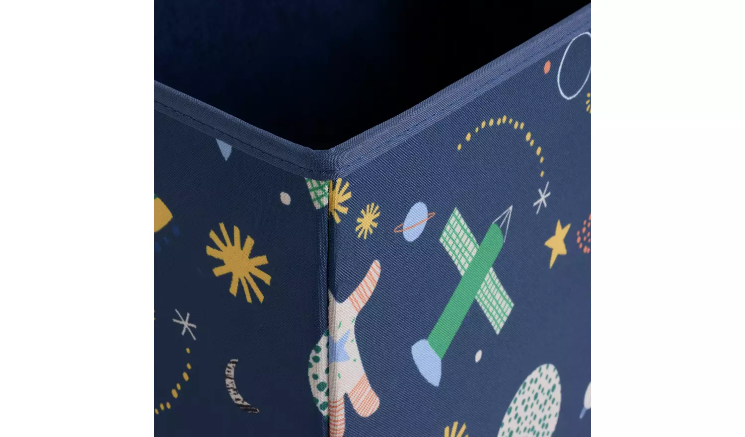 Habitat Kids Space Foldable Ottoman Box - Blue