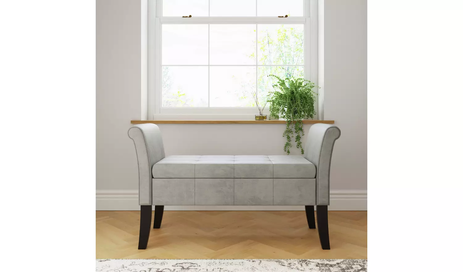 GFW Balmoral Window Fabric Seat - Grey