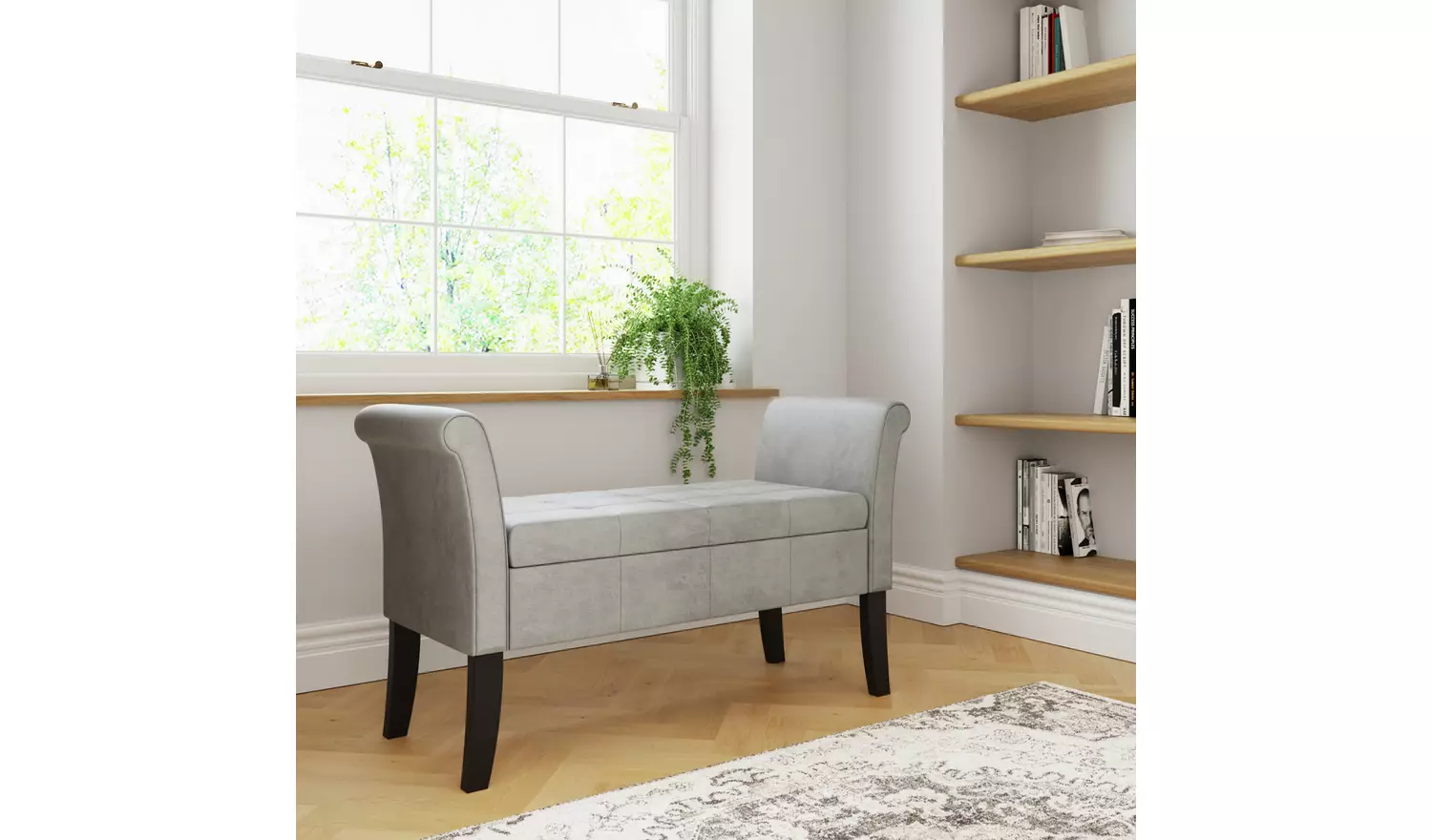 GFW Balmoral Window Fabric Seat - Grey