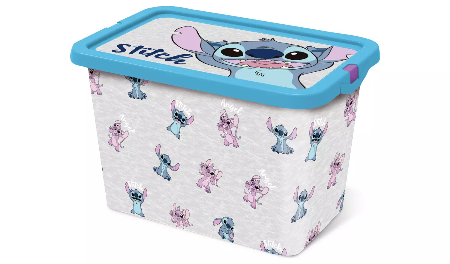 Disney Stitch Set of 3 Mixed Storage Boxes with Lid - Blue