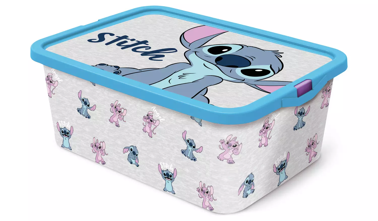 Disney Stitch Set of 3 Mixed Storage Boxes with Lid - Blue